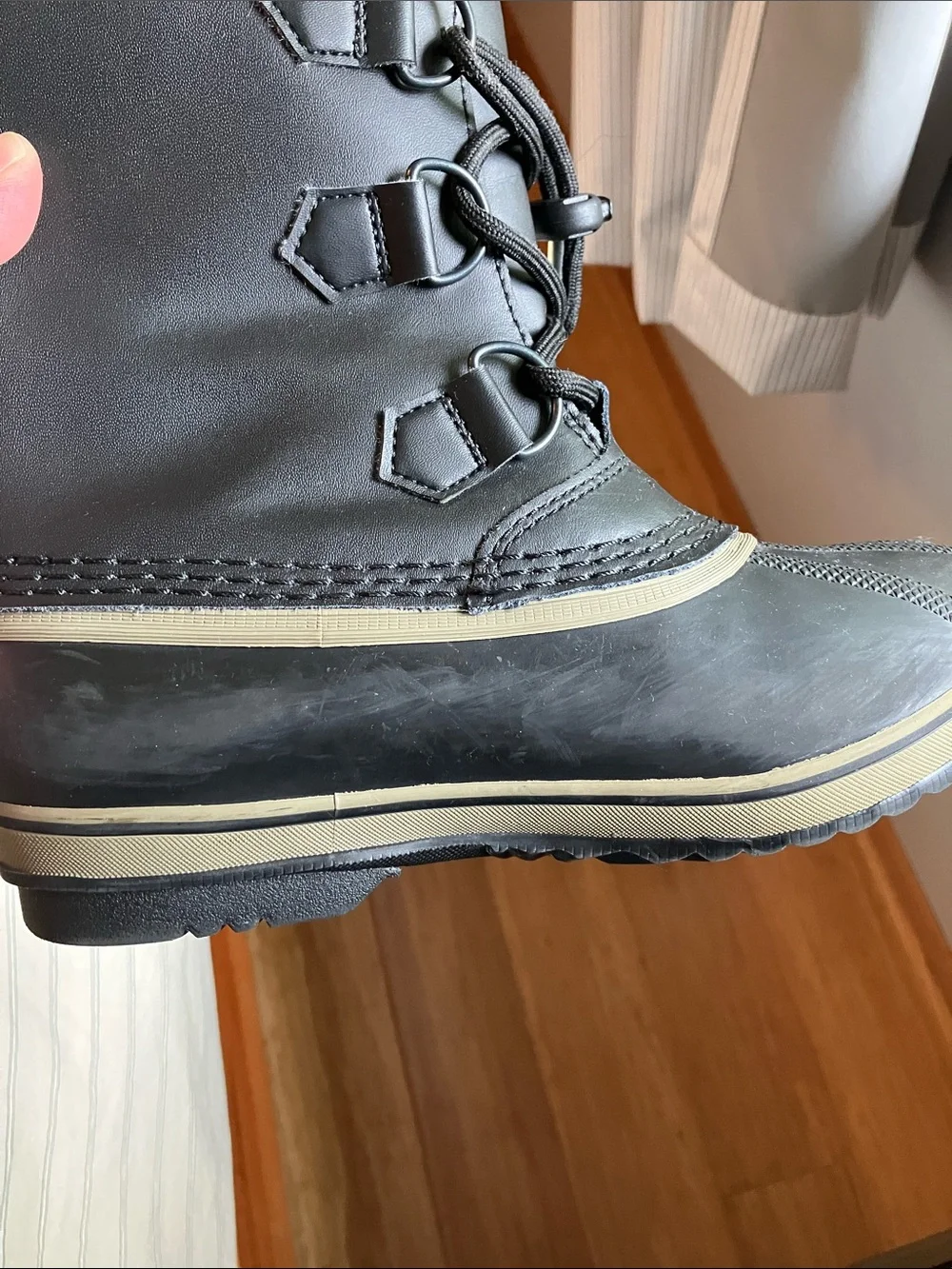 Sorel Kids Black and Gray Insulated Snow Boots